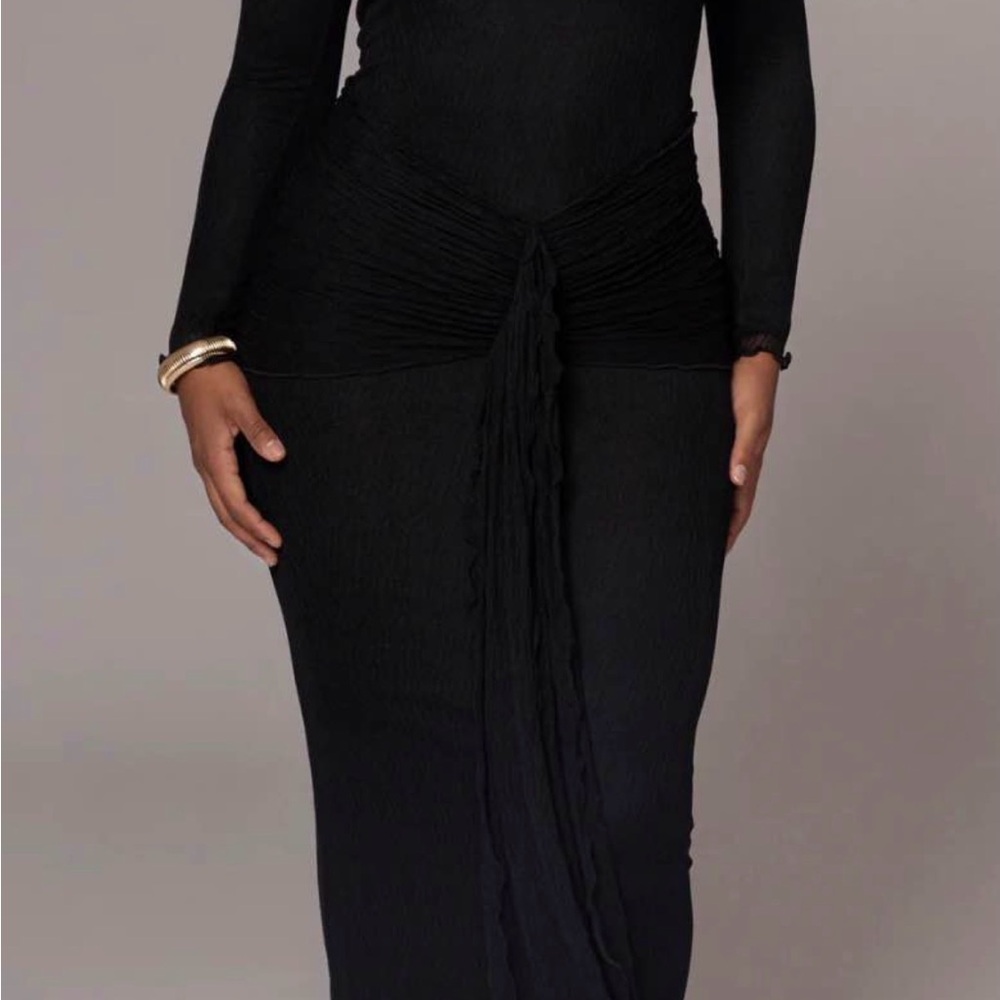 JLUXLABEL Brown Long Sleeve Dress